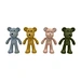bear shaped natural latex teether toy